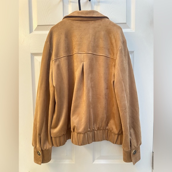 New with tags Tan Yaya Women faux suede jacket - Picture 2 of 2